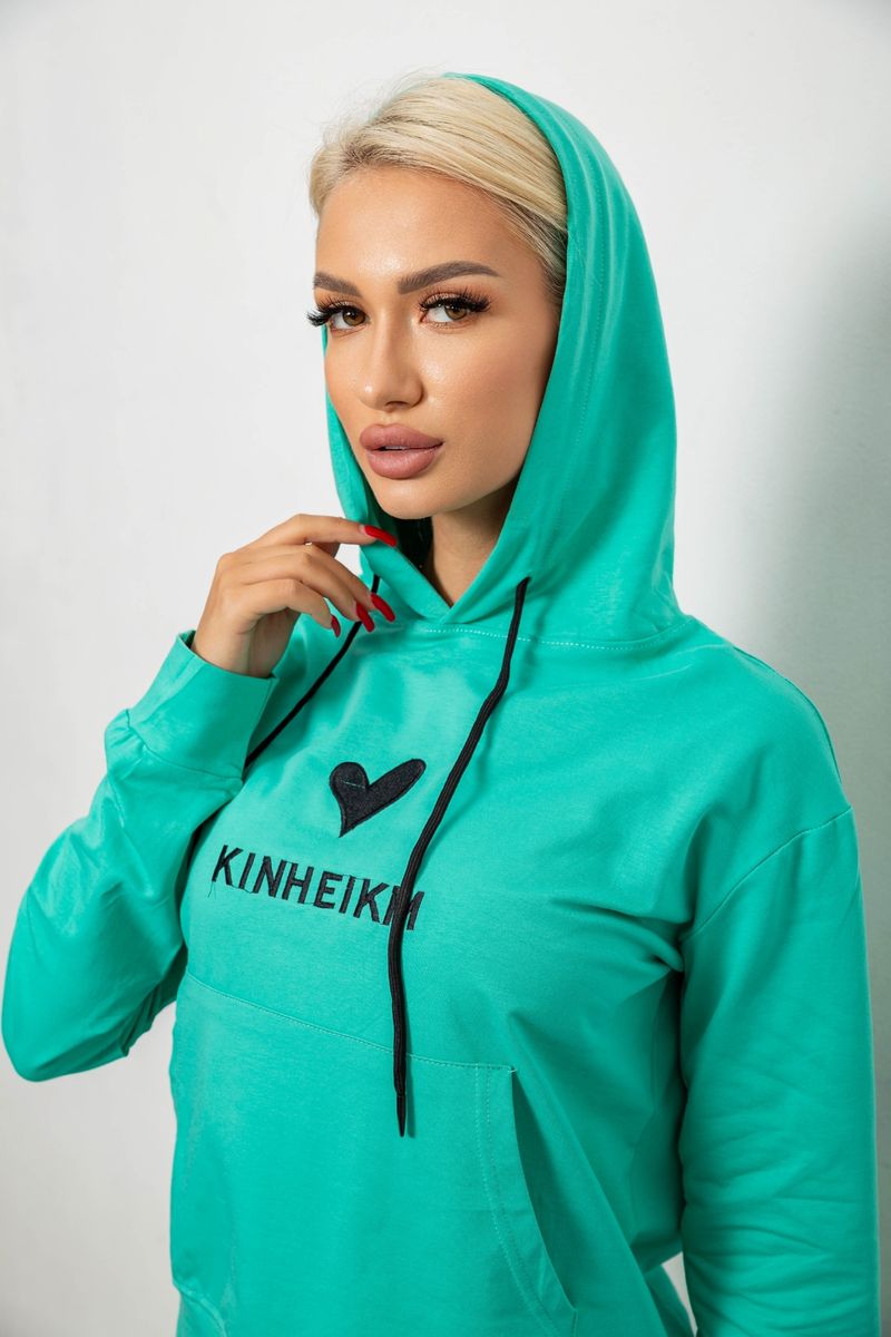 Спортивний костюм з капюшоном зелений